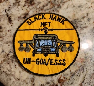 ARMY PATCH, AVIATION FLIGHT SUIT PATCH, UH-60A ESSS MFT, BLACK HAWK. - Picture 1 of 2