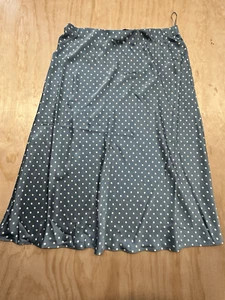 Lauren Ralph Lauren Black Label Polka Dot Skirt NWTs $195 Women’s Sz 14 Elastic - Picture 1 of 5