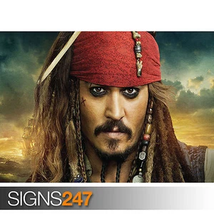 JOHNNY DEPP poster featuring Jack Sparrow - Celebrity Print sizes A1 A2 A3 A4 - Picture 1 of 5