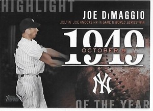 2015 Topps Series 2 Baseball Highlight of the Year Joe DiMaggio Yankees 1949