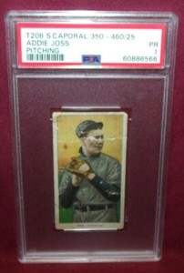 ADDIE JOSS 1909-11 T206 SWEET CAPORAL 350-460/25 PITCHING HOF PSA 1