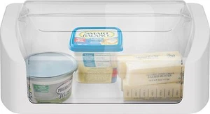 NEW Frigidaire White SpaceWise Custom-Flex Refrigerator Door Shelf DAIRY BIN box - Picture 1 of 5