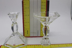 Clear Taper Candlestick Holders - Picture 1 of 5
