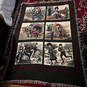 Bob Timberlake Home Collection Old Salem Tapestry Throw Blanket 65" x 45" - Picture 1 of 4