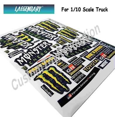 LAEGENDARY 1:10 Scale Truck Body Decals for Brushless Thunder RC Parts TH-5004 - Image 1 of 4
