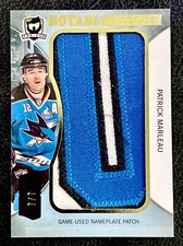 Patrick Marleau 7/7 RARE 12-13 The Cup Notable Nameplates NN-PM San Jose Sharks
