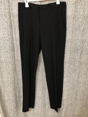 J. Ferrar Suit Pants Mens 32x32 Black Dress Slacks Flat Front Super Slim Fit - Image 1 of 4