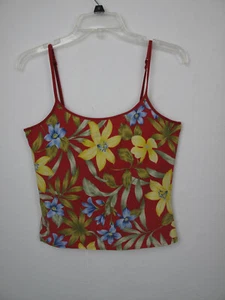 Sujetador Havana Jacks Cafe Crop Cami Estante Correas Ajustables Talla Floral L.T-18 - Imagen 1 de 5