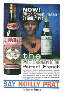 1962 Anzeige NOILLY PRAT italienischer oder französischer Wermut Originaldruck Anzeige Ephemera - Bild 1 von 1