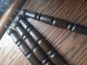 SALVAGED 4Pcs Wooden Spindles 12" × 1-1/4".   - Picture 1 of 6