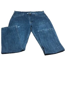 Carhartt Men's Size 40x34 Blue Relaxed Fit Tapered Leg 100% Cotton Denim Jeans - Picture 1 of 6