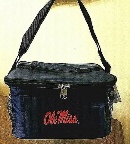 Ole Miss Rebels 6 Can Lunch Cooler Logo Ole Miss Halftime Lunch Cooler Team Logo Cover