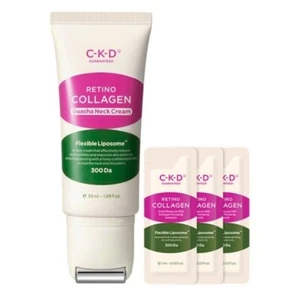 C-K-D RETINO Collagen Guasha Neck Wrinkle Cream 50ml + Collagen Ampoule 1mlx3p - Picture 1 of 23