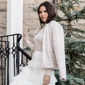 💕 RACHEL PARCELL 💕 XS 💕 Print Faux Fur Jacket Coat NEW AUTH 💕 - Bild 1 von 5