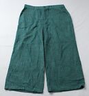 Cider Women's Plus Tweed Mid Rise Wide Leg Trousers  MP9 Teal Green Size 3XL NWT