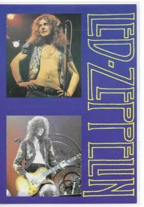 RARE / CARTE POSTALE - LED ZEPPELIN : PAGE & PLANT POSTCARD POSTKARTE CARTOLINA - Imagen 1 de 2