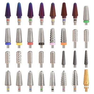KADS Stainless Steel Nail Drill Bit Remove Acrylic Hard Gel Milling Cutter File - Picture 1 of 38