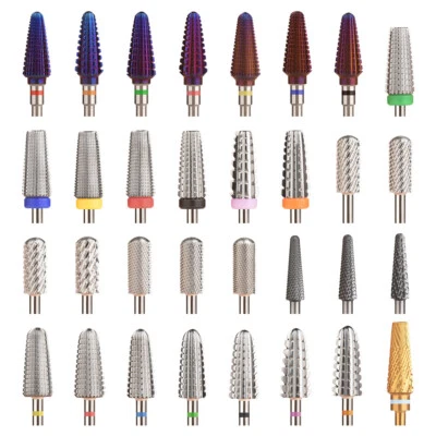 KADS Stainless Steel Nail Drill Bit Remove Acrylic Hard Gel Milling Cutter File