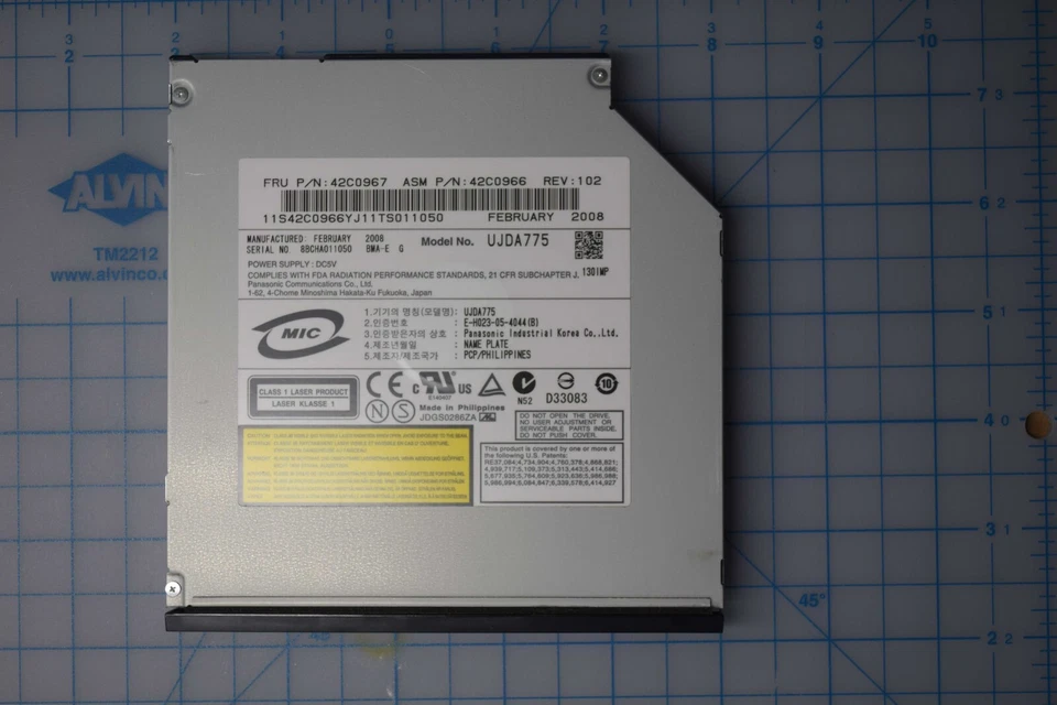 IBM 9,5 MM Ultraslim Enhanced Ultrabay Slim Combo Drive FRU Grade B 42C0967 - Bild 1 von 4