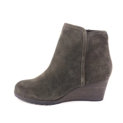 Rockport Hollis V-Cut Wedge Ankle Booties Womens Size 8M EUR 39 Brown Leather  - Image 1 of 4