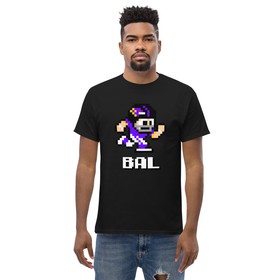 Baltimore Ravens NES Football Player 8-bit Tecmo Super Bowl Hat Jersey T-Shirt
