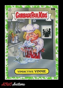 Garbage Pail Kids Food Fight Booger Green #61b Vindictive Vinnie - Picture 1 of 2