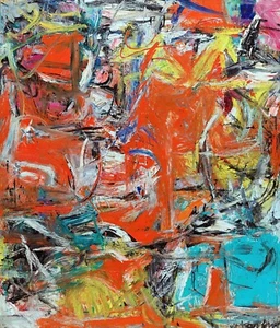 Composition Painting by Willem de Kooning Reproduction - Picture 1 of 3