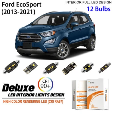 Kit de luces interiores LED para Ford EcoSport 2013-2021 actualización de bombilla domo blanca Foto 1 de 4