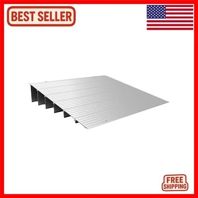 Rampa de entrada de alumínio dobrável com superfície antiderrapante - 6 - Imagem 1 de 4