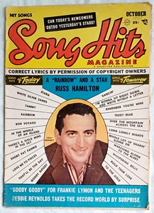 SONG HITS Magazine Tony Bennett Vol 21 Oct 1957 Debbie Reynolds Very Good TF- 13 - Picture 1 of 2