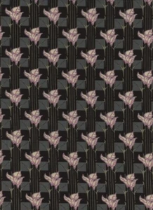 BTHY Reproduction Art Nouveau Jennifer Sampou P & B Textiles PreCut Black Stripe - Picture 1 of 2