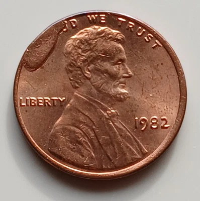 1982 CUD Error Penny Uncirculated Red - Image 1 of 2