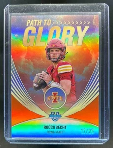2025 Bowman Chrome U Rocco Becht Path To Glory Orange Refractor #17/25 - Picture 1 of 2