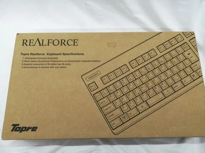 Topre Realforce 91u NG0100 White Keyboard USB Wired H38xW366xD168.5mm JP Used - Image 1 of 4