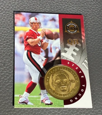 Steve Young 1998 Pinnacle Mint Collection Card & Coin #5 San Francisco 49ers - Image 1 of 2