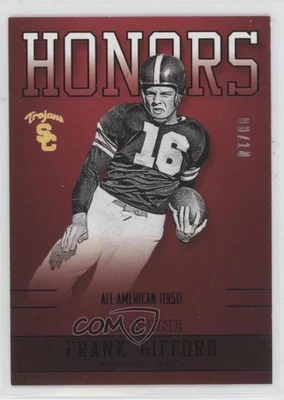 2015 Panini USC Trojans Honors Black /10 Frank Gifford #FG-USC HOF - Image 1 of 2