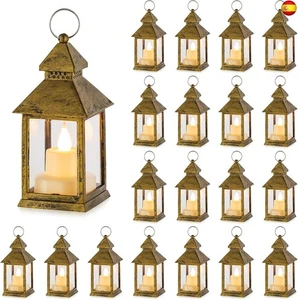  NUPTIO Vela Linternas Decoraciones Halloween: 20pcs Oro Parpadeo Led Velas  - Imagen 1 de 7