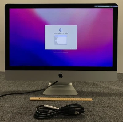 Apple iMac A1419 MK462LL/A 2015 5K 27" AIO i5-6500 16GB RAM 1TB HDD w/Power Cord - Image 1 of 4