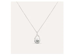 Collana Stroili Argento 925 pendente a Goccia con zirconi bianchi 1662276 - Foto 1 di 4