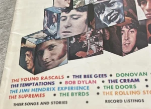 Vintage 1968 Hit Parader Magazine Beatles Bob Dylan Rolling Stones - Picture 1 of 11