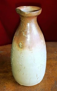 Botella de sake Bizen Ware Tokkuri recipiente para beber vajilla japonesa 6 x 12 cm - Imagen 1 de 12