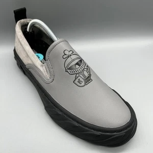 Karl Lagerfeld Leather Slip On Shoes Knights Mens Uk 8.5 Trainers Sneakers - Picture 1 of 7