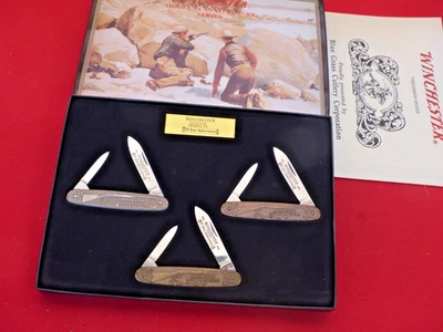 Winchester USA Model 94, 100 Year Anniversary Edition 1994 3 equal end knives - Image 1 of 4