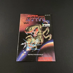 Super Nintendo Manual Super R-Type USA Very Good Condition - Picture 1 of 2