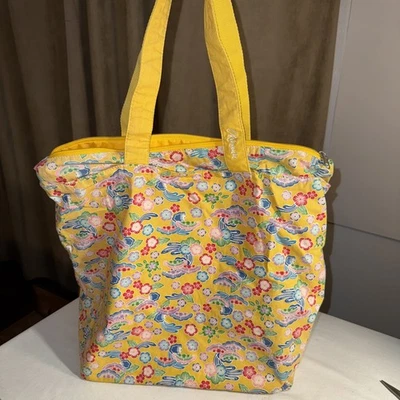 Okinawa Japan Canvas Tote Bag Reusable Yellow - Image 1 of 4