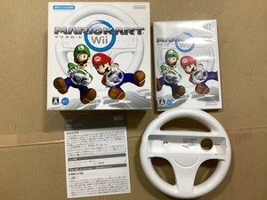 Nintendo wii Mario Kart Wii mit Wii Wheel Japan Ver. funktionstüchtig - Bild 1 von 6
