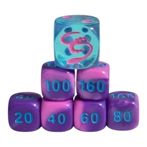 Pokemon TCG Fusion Strike Die Set of 7 Dice From Elite Trainer Box - Picture 1 of 2