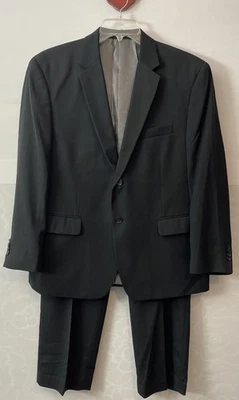 JF J Ferrar Mens Modern Fit Black Size 44 Short Jacket & 36x29 Pant Suit! A4094 - Image 1 of 4