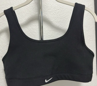 Nike Alate Women One Scoop Light-Support Lightly Lined Sports Bra Black Sz L NEW - Image 1 of 3