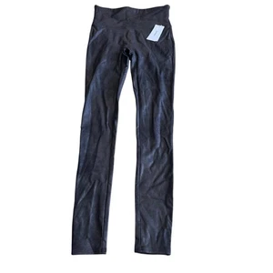 SPANX Leggings Leder wie Fleece gefüttert schwarz NEU Größe SMALL - Bild 1 von 9